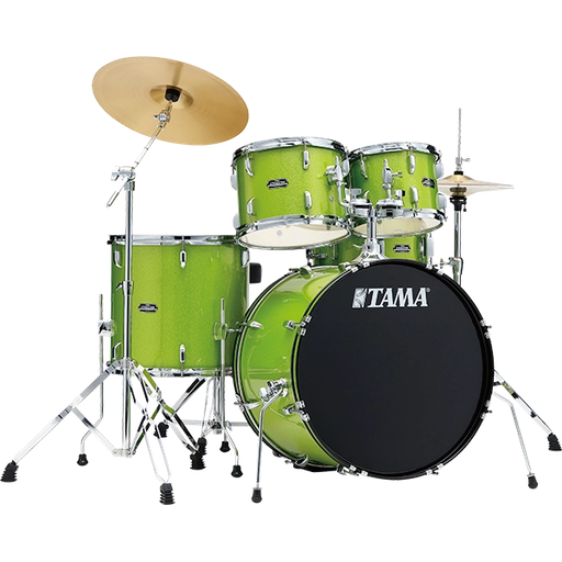 [ST52H5CLGS] Tama ST52H5C Stagestar 5pc Complete Drum Kit, Lime Green Sparkle