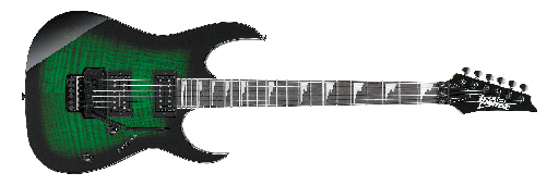 [GRG320FATEB] Ibanez Gio GRG320FA RG Style Electric Guitar, Transparent Emerald Burst