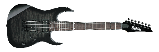 [GRG7221QATKS] Ibanez Gio GRG7221QA 7-String Electric Guitar, Transparent Black Sunburst