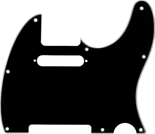 [099-1356-000] Fender American Standard Tele Pickguard, Black (BWB)