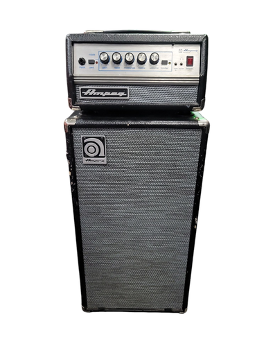 [U-MicroVRstack] Ampeg Micro VR 200-Watt Compact Solid State Bass Amp Head and SVT 210AV Bass Cabinet