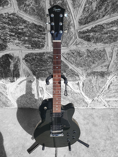 [U-SquierM50-0314] Squier M-50 Double Cut Electric Guitar, Black