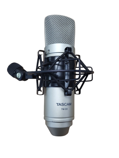 [U-TM-80-0506] Tascam TM-80 Large Diaphragm Condenser Mic with Shock Mount