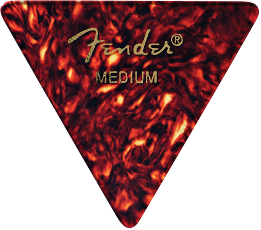 [1980355800] Fender 355 Shape Picks, Shell, Medium, 12 Pack