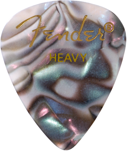 [1980351957] Fender Premium Celluloid 351 Shape Picks, Heavy, Abalone, 12-Pack