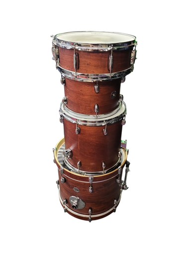[U-CT1-J484-0728] Gretsch Catalina Club 4pc Jazz Drum Set, Satin Walnut Glaze