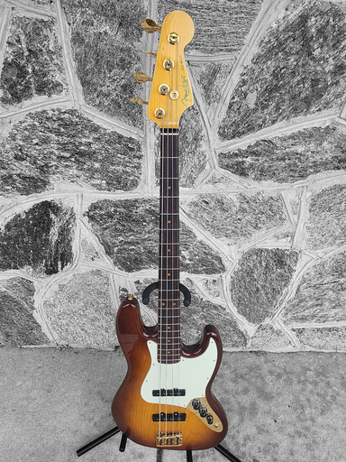 [U-0177562833-0731] Fender 75th Anniversary Commemorative Jazz Bass, Rosewood, 2-Color Bourbon Burst