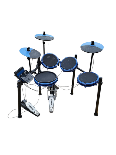 [U-Nitromaxdrumeo] Alesis Nitro Max Kit Electronic Drum Set Blue Drumeo Edition