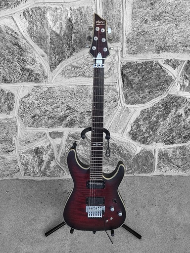 [U-SchecterC1-1111] Schecter C-1 Platinum FR S Sustainiac 2017 - 2021 - Crimson Red Burst Satin