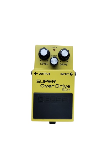 [U-SD1-1210] Boss SD-1 Super OverDrive (Silver Label) 1997 - Present - Yellow