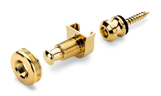 [14010501] Schaller S-Locks Strap Retainers, Pair, Gold