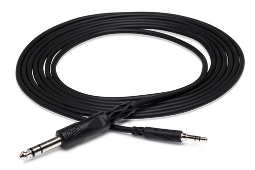[CMS-110] Hosa CMS-110 Balanced Cable, Male 3.5mm TRS to Male 1/4" TRS, 10 ft