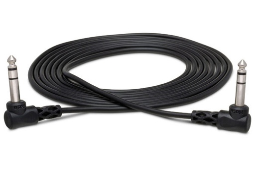 [CSS-103RR] Hosa CSS-103RR Balanced Cable, Right Angle Male 1/4" TRS to Same, 3 ft
