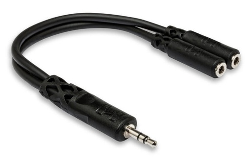 [YMM-232] Hosa YMM-232 Y Cable 3.5mm TRS to Dual 3.5mm TRSF 