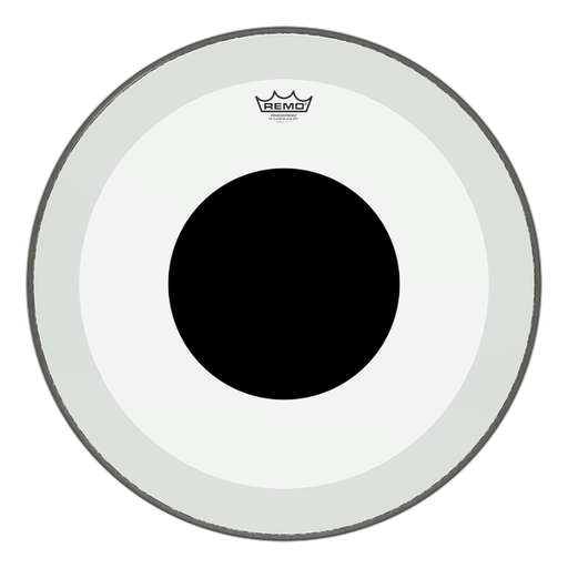 [P3-1322-10] Remo P3-1322-10 Controlled Sound Clear Black Dot Bass Drumhead, 22"