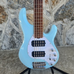[RAY35HH-DBL-M2] Sterling by Music Man StingRay 5 HH RAY35HH, Daphne Blue